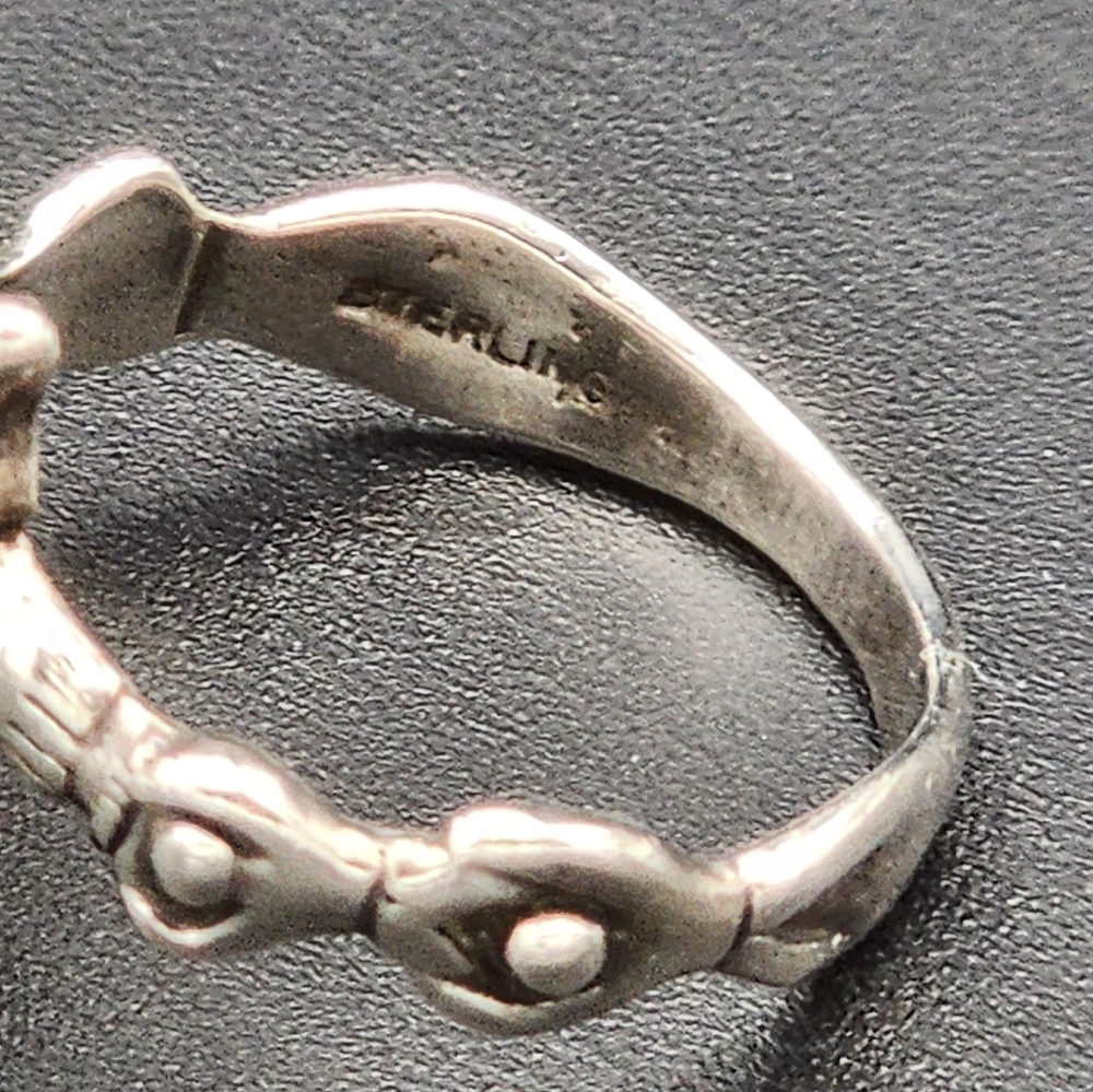 Vintage Dakota West Native American Storyteller Sterling Ring - Picture 3 of 8